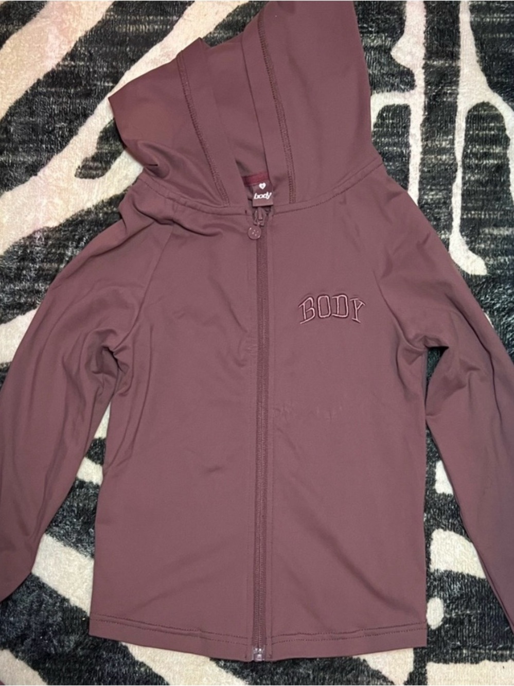 Bodybyraven Burgundy Zip jacket